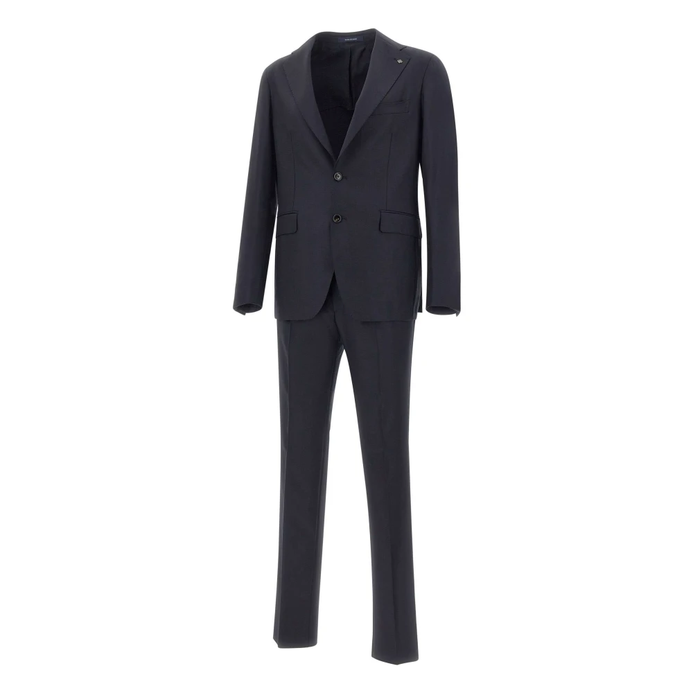 Tagliatore Men's Blue Single Breasted Suits, Xl, Dresses
