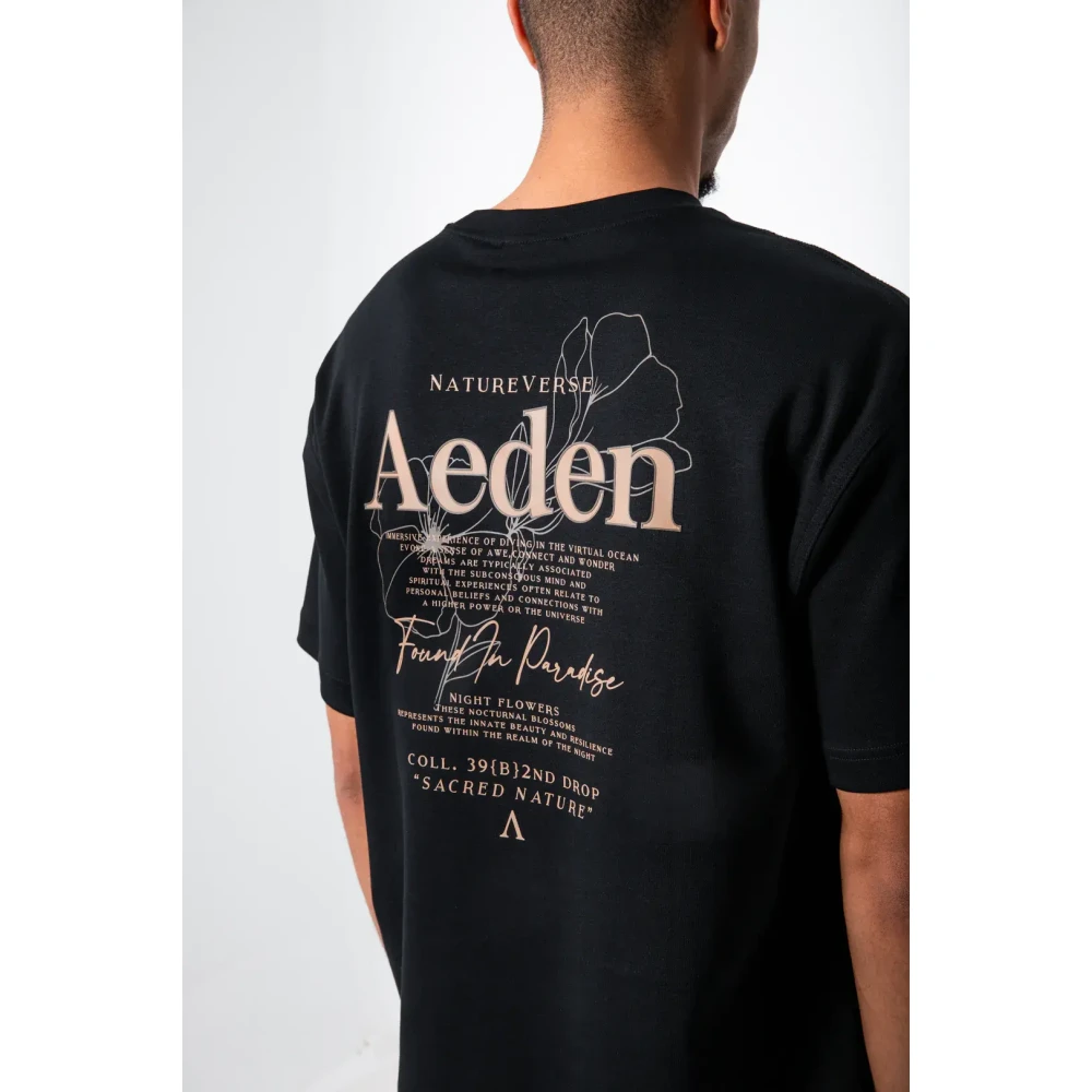 Aeden Zwarte Tee Marshall Stijlvol Black Heren