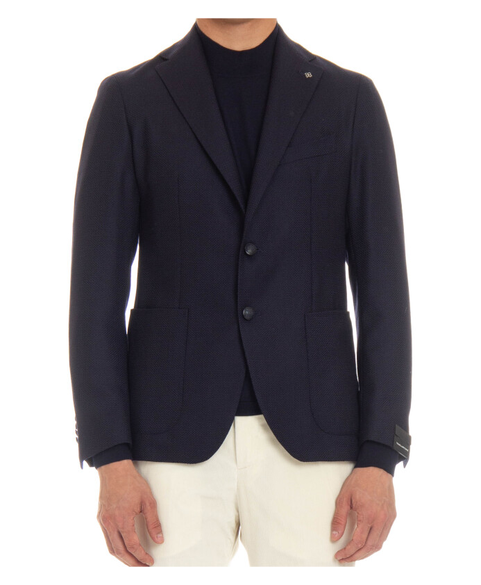 blue-woven-jacket-with-mirror-lapel