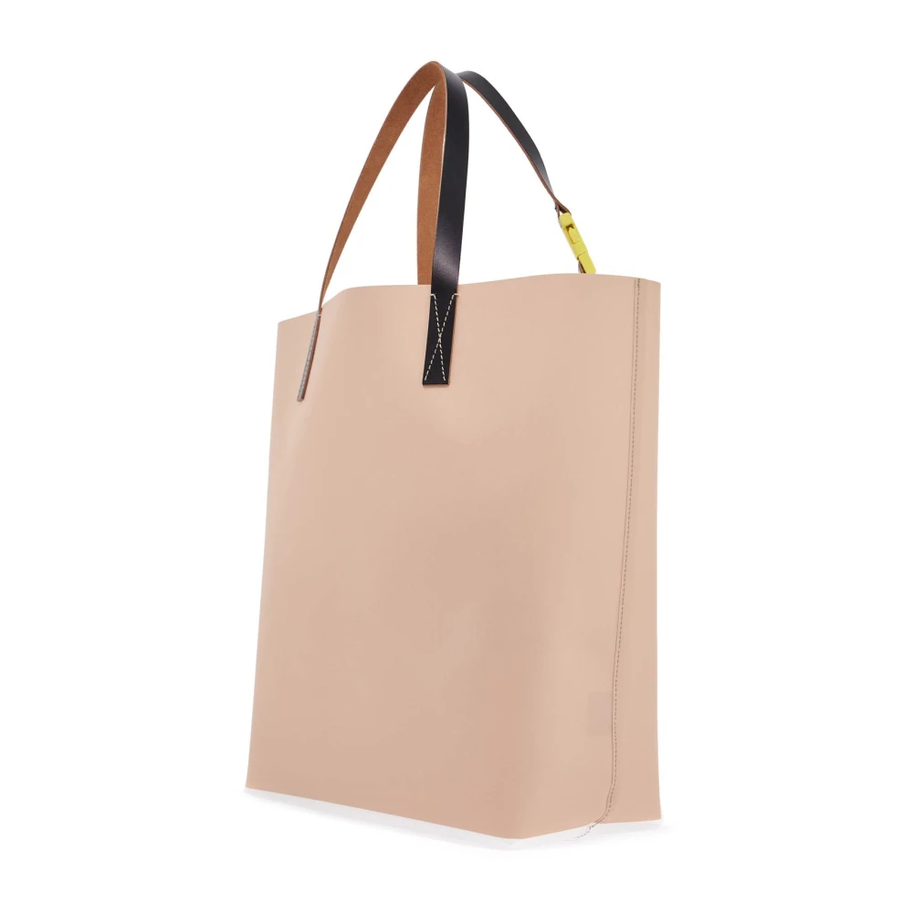 Marni Gestreepte PVC Shopper Pink Heren