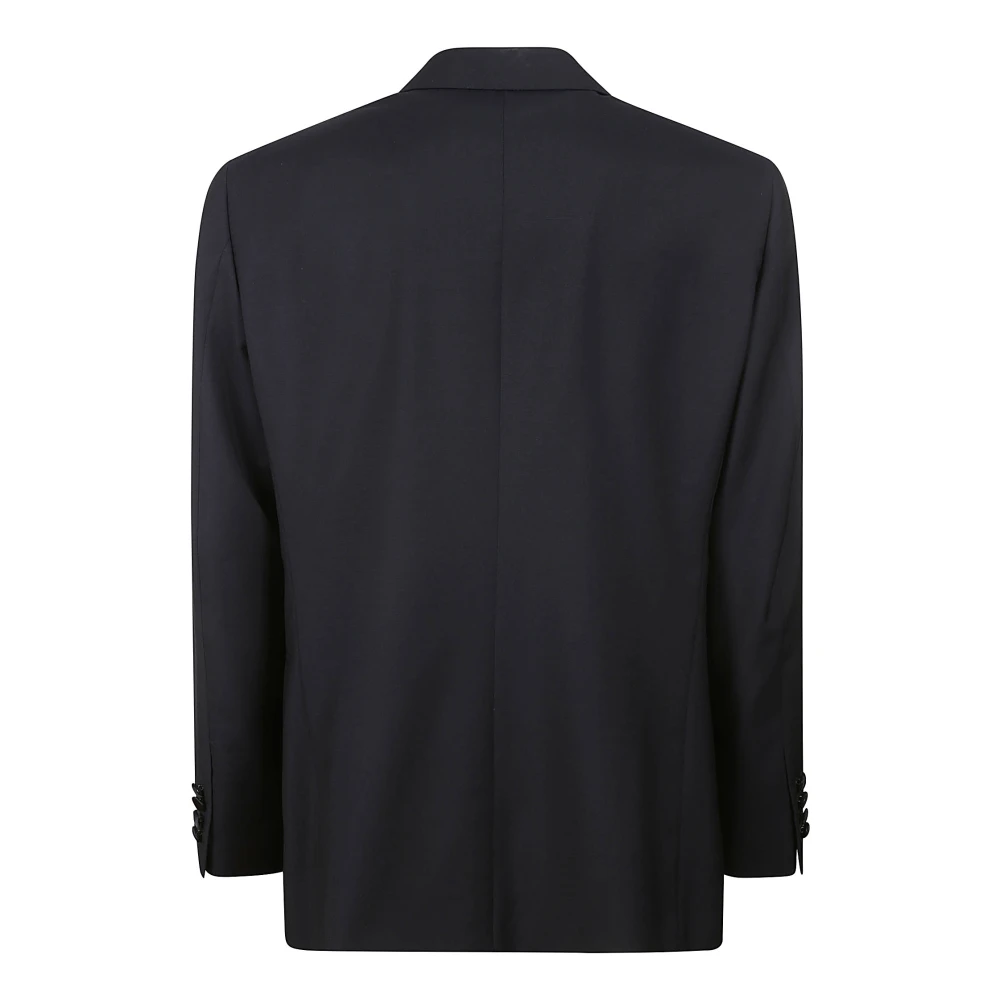 Caruso Blauw Wol Smokingpak Blue Heren
