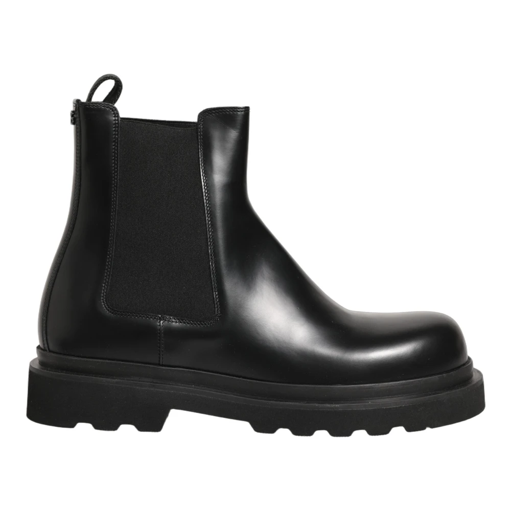 Dolce & Gabbana Men's Black Chelsea Boots, 10 Uk, Chelsea Boots