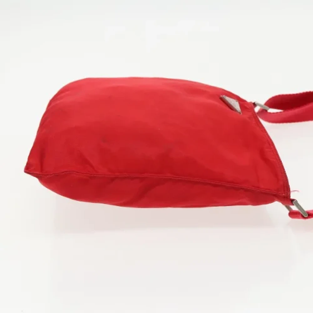 Prada Vintage Pre-owned Nylon prada-bags Red Dames
