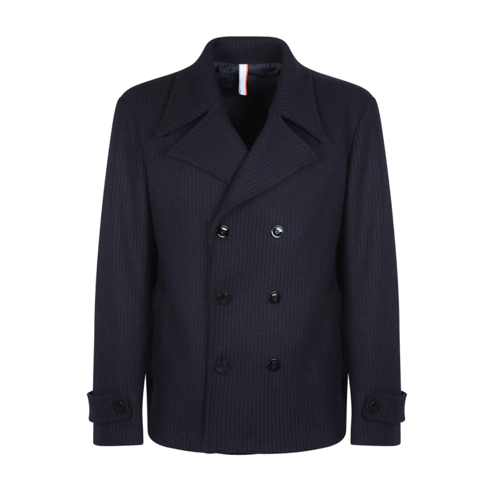 Pmds Blauw Dubbel Breasted Jas Blue Heren