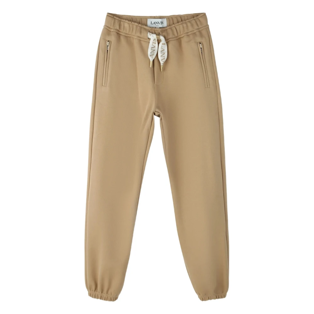 Lanvin Boys Beige Sweatpants, 12 Y, Trousers
