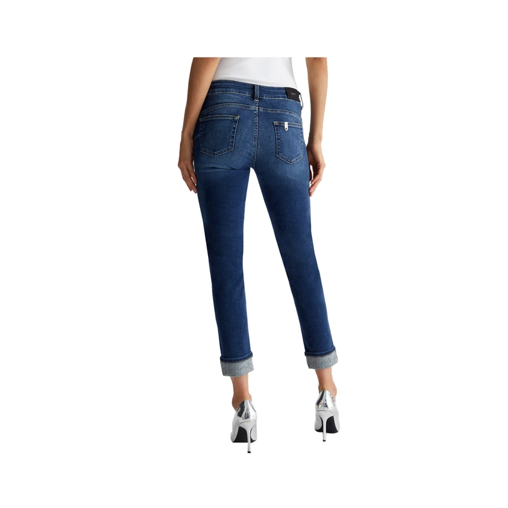 Liu Jo Blauwe Skinny Jeans Trendy Design Blue Dames