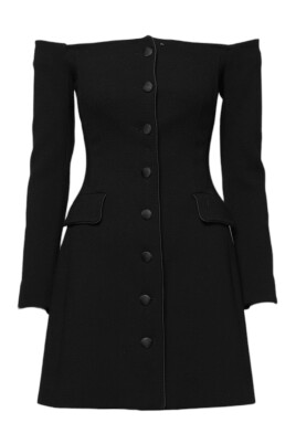 black-wool-off-shoulder-mini-dress