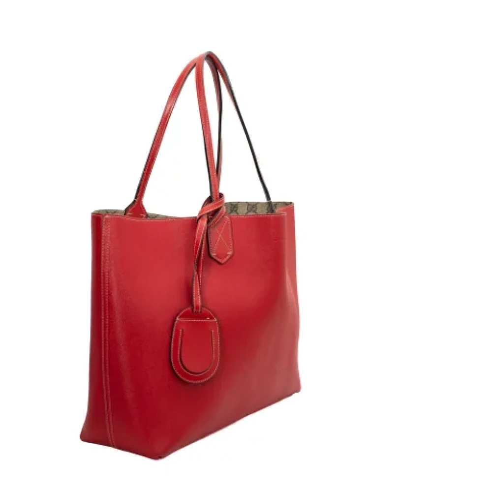 Gucci Vintage Pre-owned Canvas gucci-bags Red Dames