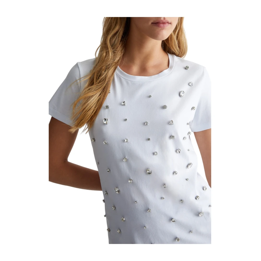 Liu Jo Casual Katoenen T-shirt White Dames