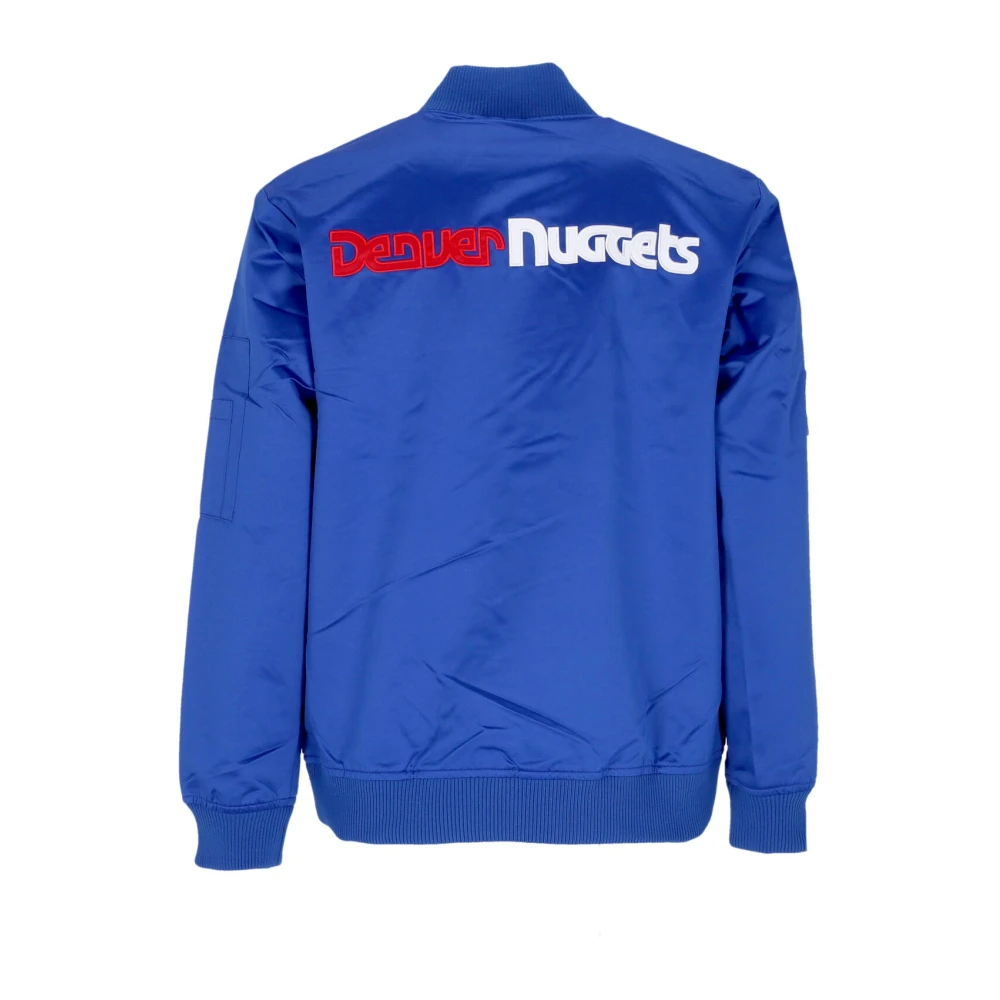 Mitchell & Ness Denver Nuggets Lichtgewicht Satijnen Bomberjack Blue Heren