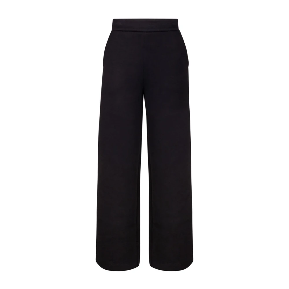 Max Mara Tijdloze Zwarte Broek Rechte Snit Black Dames