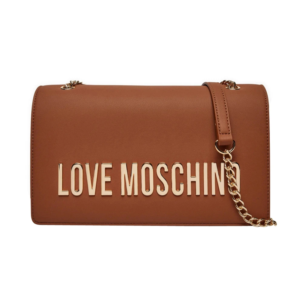 Love Moschino Bruine schoudertas met elegant ontwerp Brown Dames