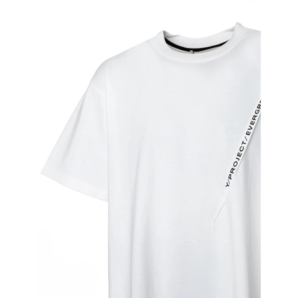 Y Project Uniek Logo Print T-Shirt Black Heren
