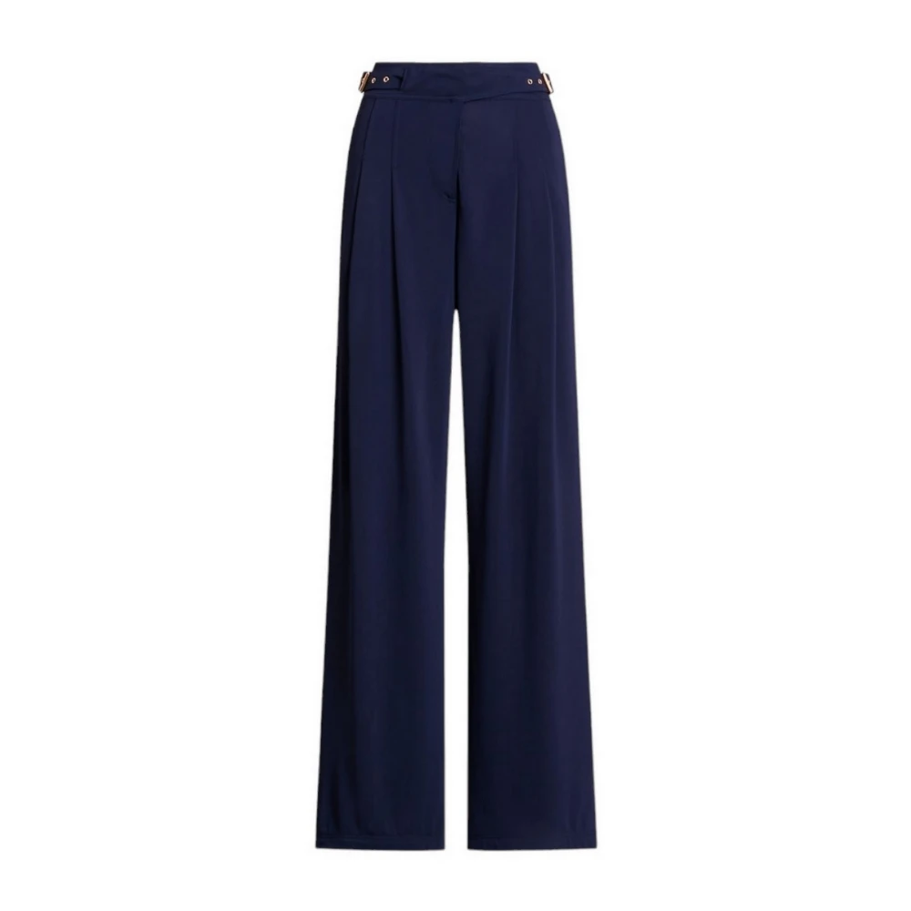 Ralph Lauren Wijde Broek Blue Dames
