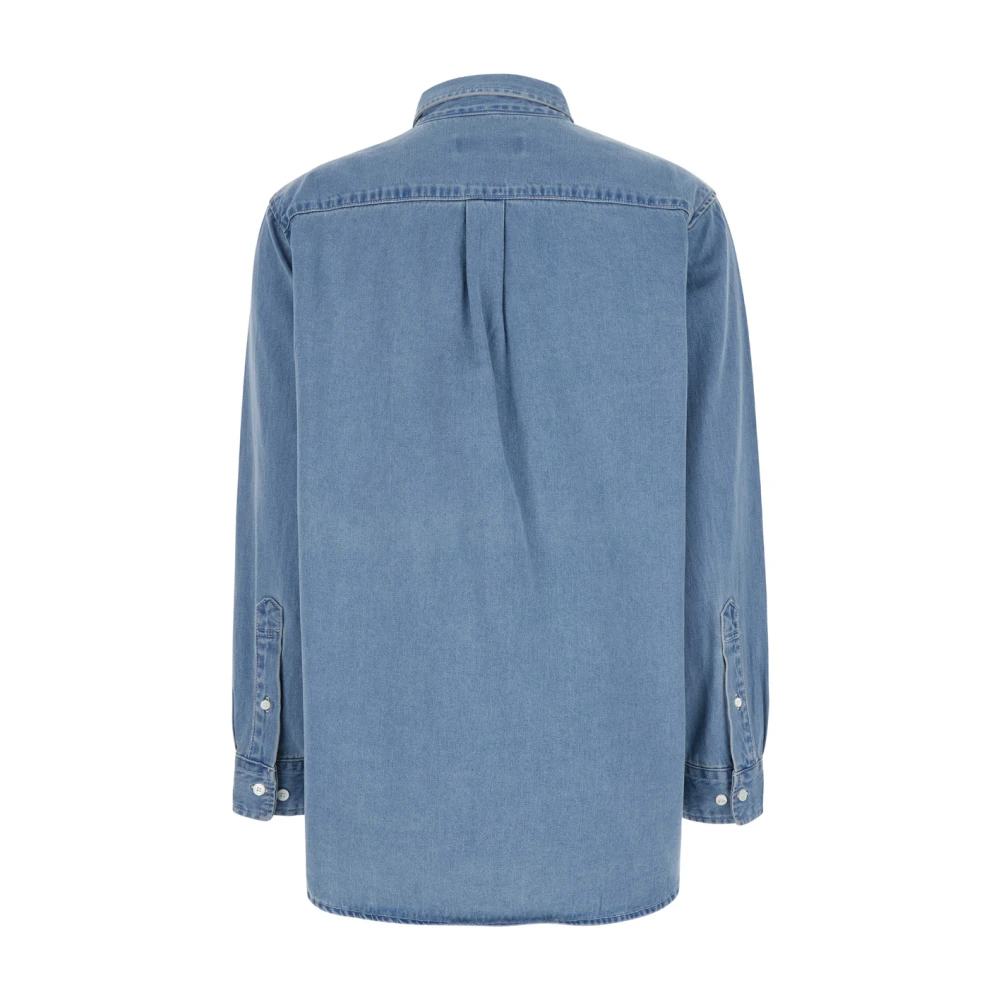 Dunst Klassieke Denim Shirt Blauw Blue Dames