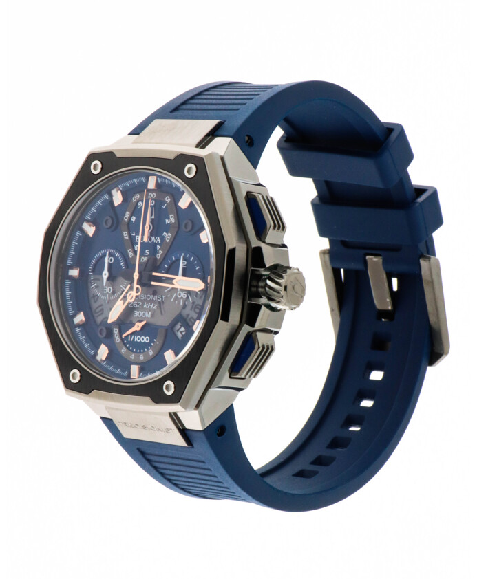 precisionist-x-blue-rubber-strap