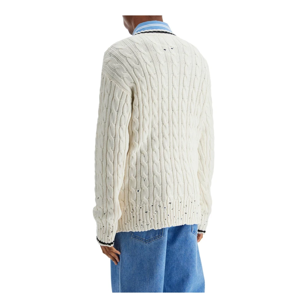 Marni V-neck Knitwear White Dames