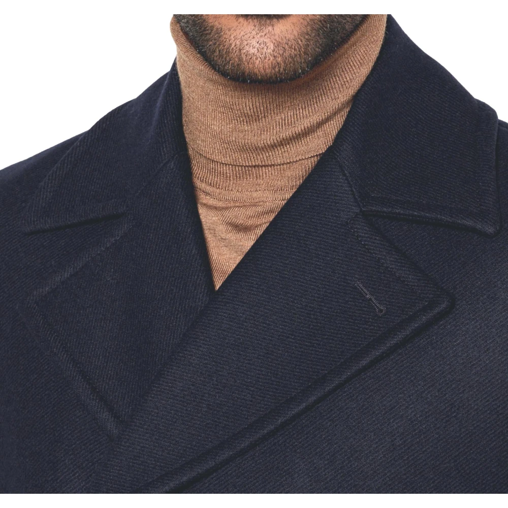 Hugo Boss Dubbelborstige heren peacoat blauw Blue Heren