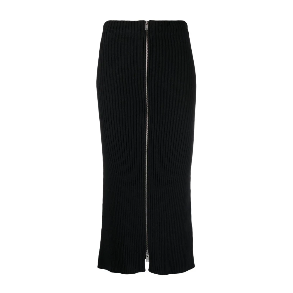 Jil Sander Women's Black Knit Skirt