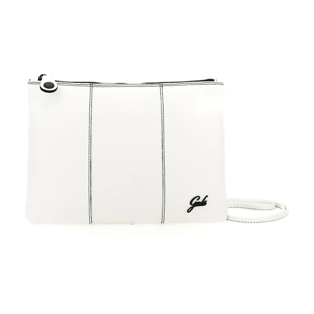 Gabs Donna Bianca/Nero Borsa Pochette Beyonce Bull Black M Pelle Logo - Immagine 2