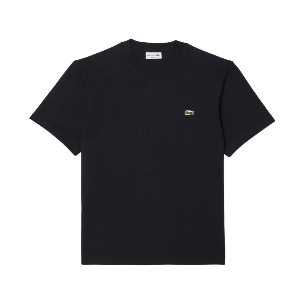 Lacoste Men's Black T-Shirts, S, Classic Cotton T-Shirt