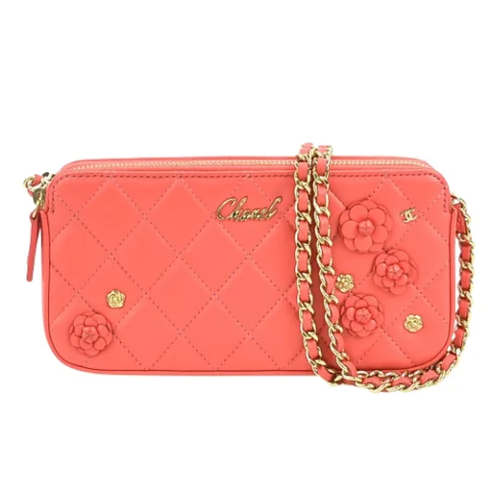 Chanel Vintage Pre-owned Leather shoulder-bags Pink Dames