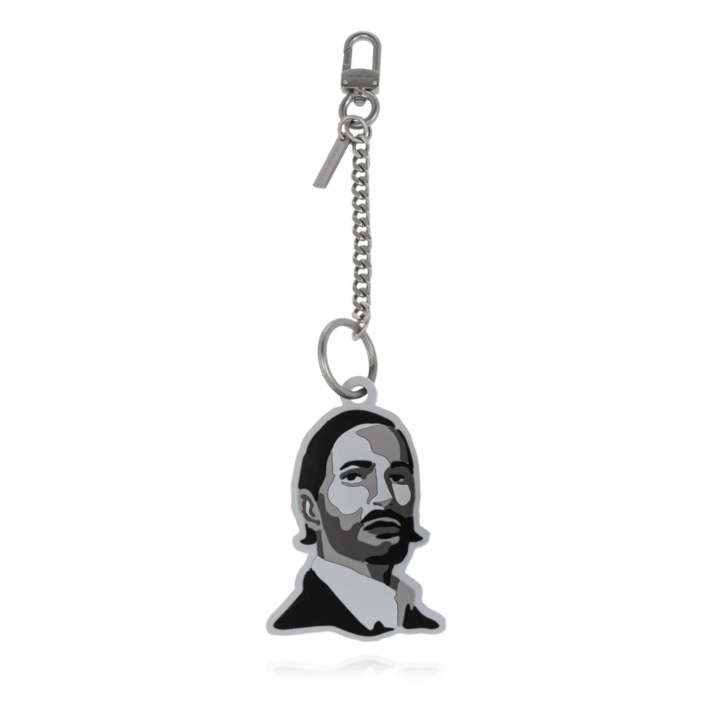Marc Jacobs Women's Gray Keychains, One Size, Keychain With Charm