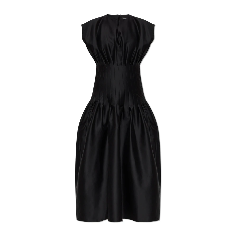 Fabiana Filippi Geplooide jurk Black Dames