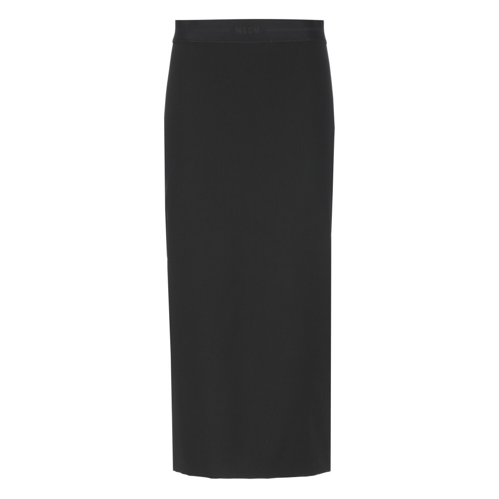 Elastic waist wool skirt hotsell