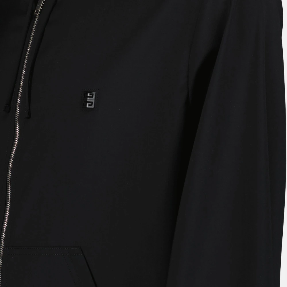 Givenchy Zwarte Zippered 4G Sweatshirt Black Heren