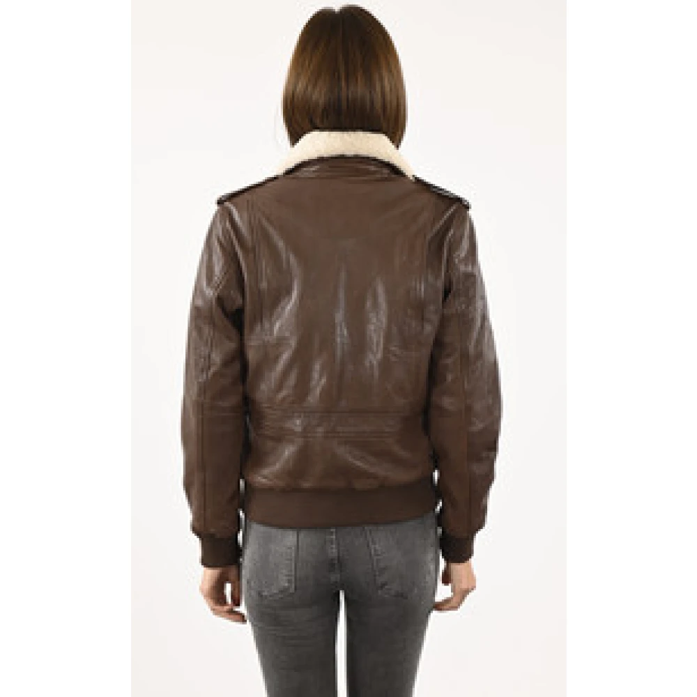 La Canadienne Cognac Lam Pilotenjack Brown Dames