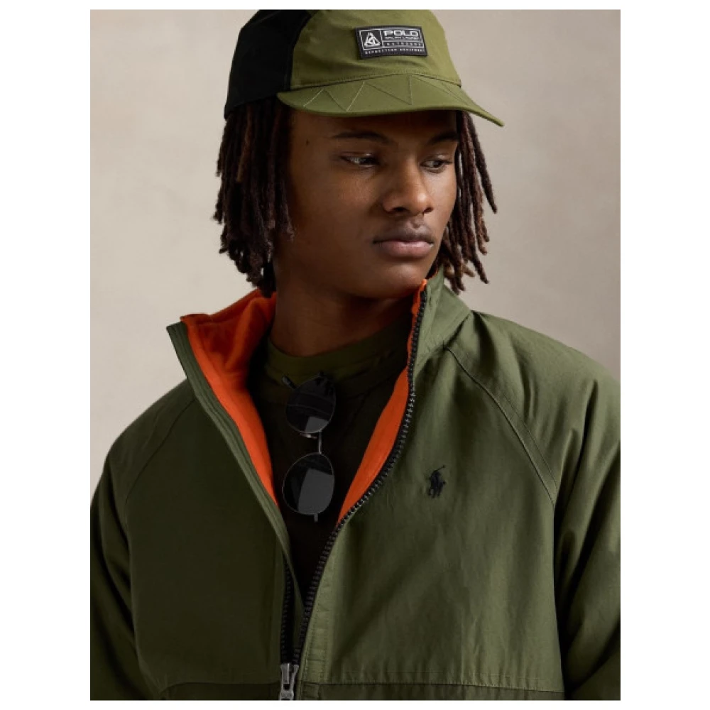 Polo Ralph Lauren Kleur-blok Fleece-gevoerde Jas Green Heren