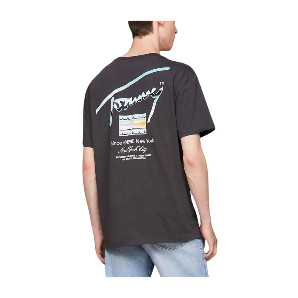 Tommy Hilfiger Metallic Reg T-shirt Gray Heren