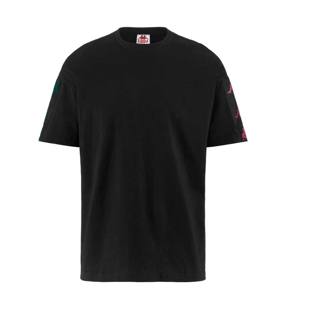 Kappa Korte Mouw T-shirt Black Heren