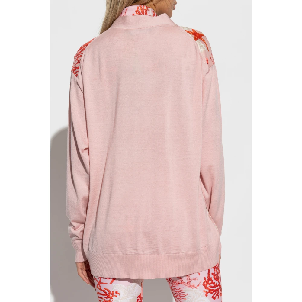 Versace Cardigan met Barocco Sea patroon Multicolor Dames