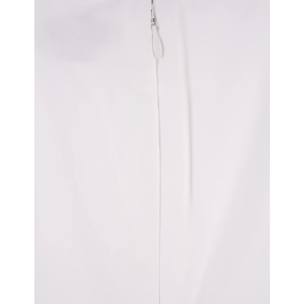alexander mcqueen Witte Midi Jurk Sweetheart Neckline White Dames