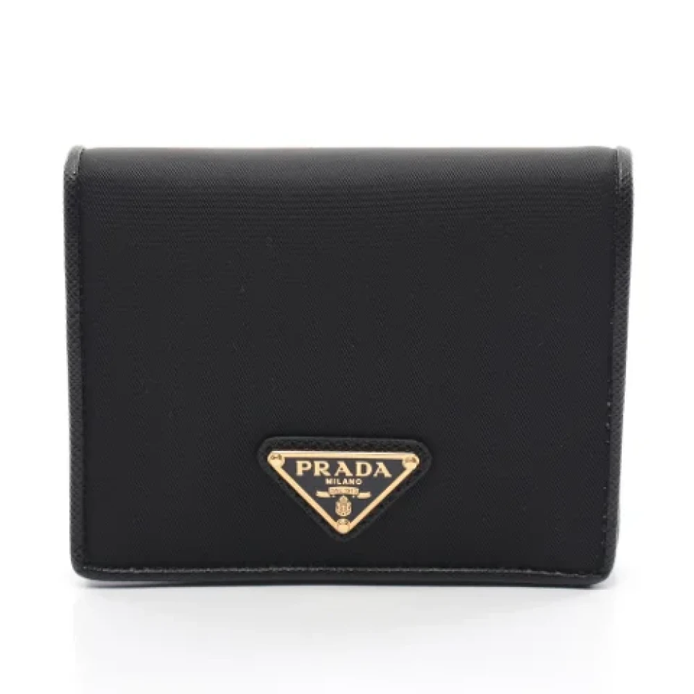 Prada Vintage Pre-owned Leather wallets Black Dames