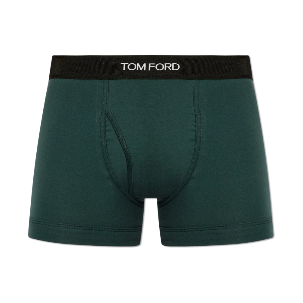 Tom Ford Boxershorts met logo Green Heren