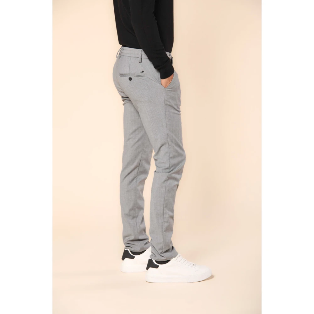 Mason's Extra Slim Fit Wol Chino Jogger Broek Gray Heren