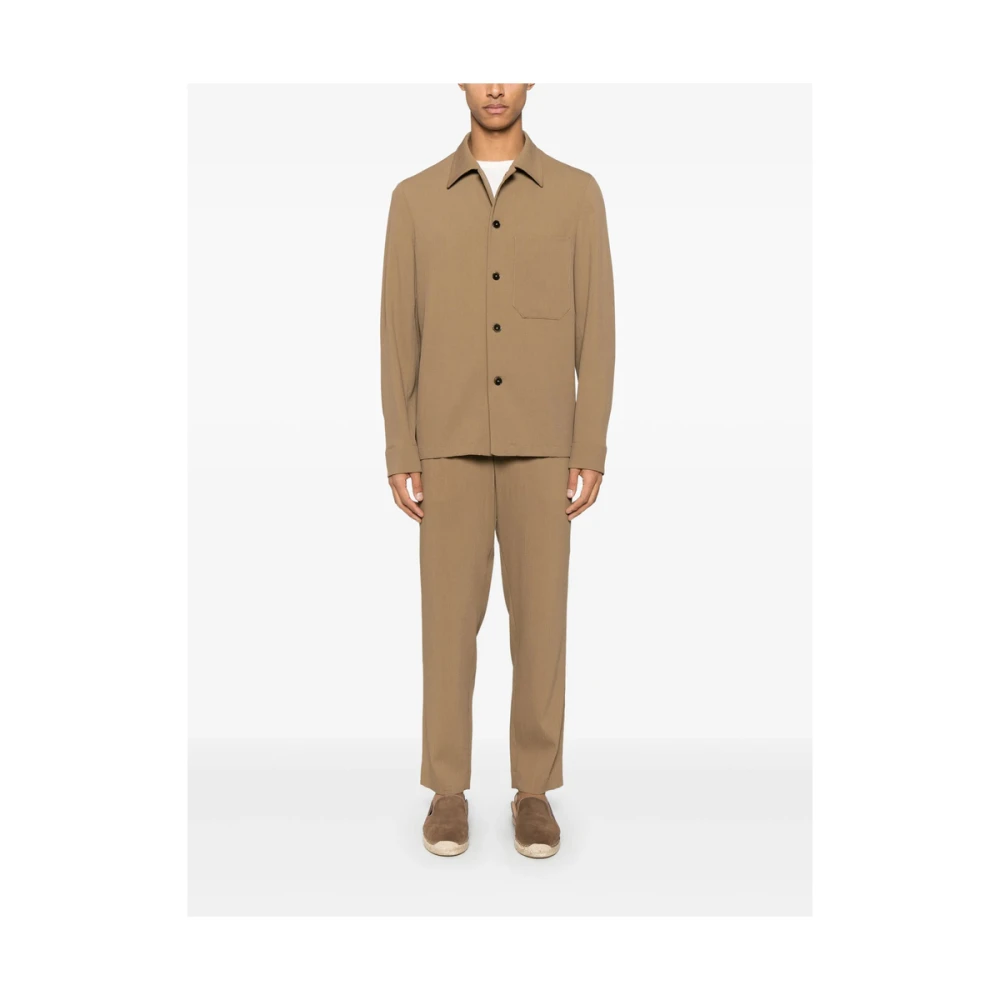 Barena Venezia Bruine Knoopshirt Klassieke Kraag Brown Heren