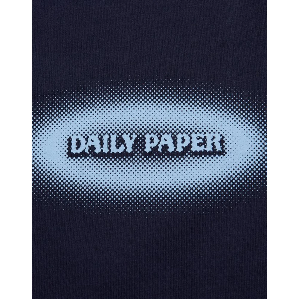 Daily Paper Blauw Logo T-shirt Blue Heren