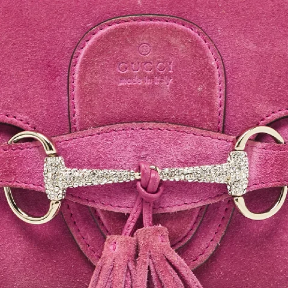 Gucci Vintage Pre-owned Suede clutches Pink Dames