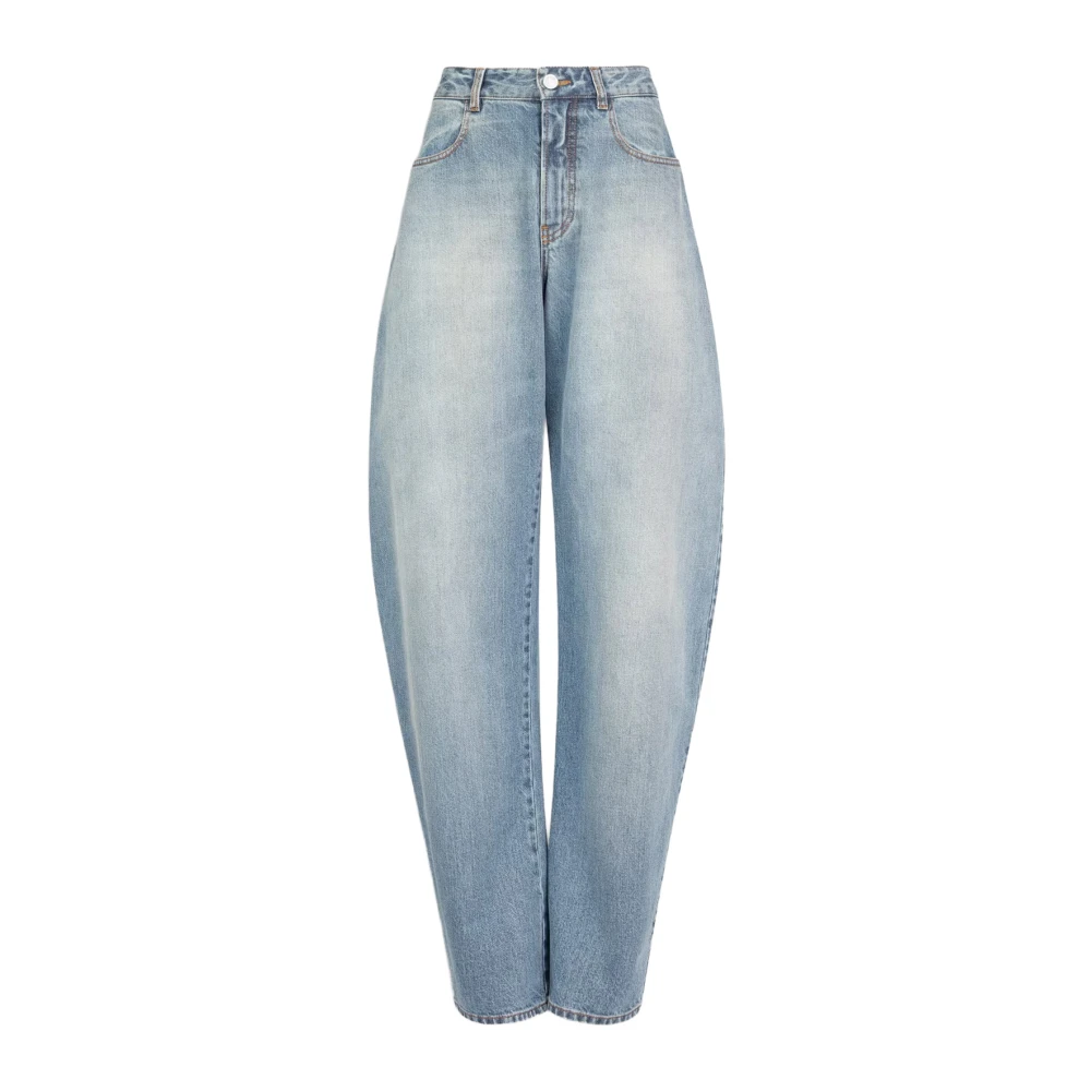 Alaïa Blå Låga Loose-Fit Jeans