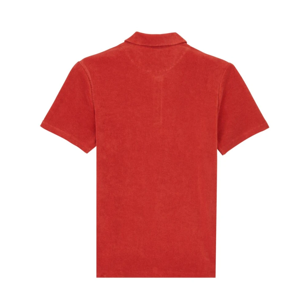 Vilebrequin Heren Terry Polo Shirt Red Heren