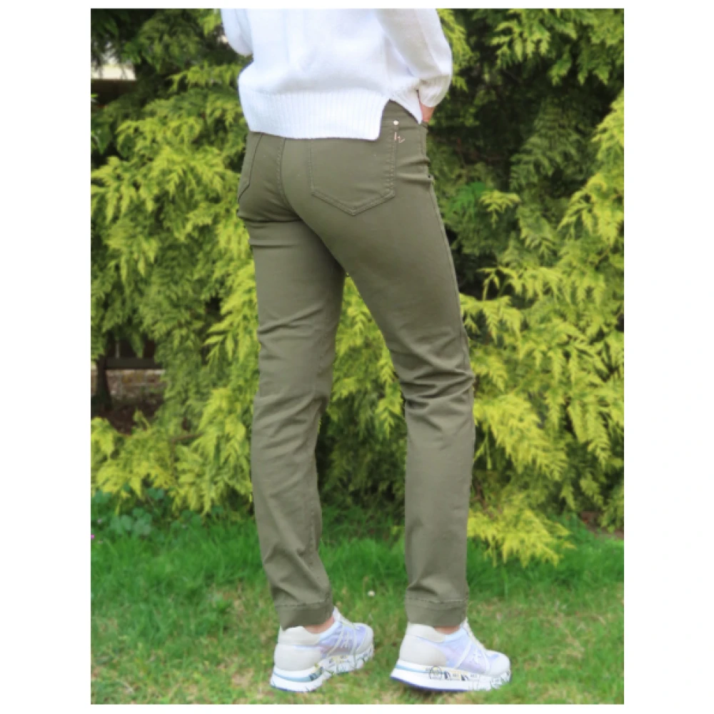 Islow Hoge Taille Zeemansbroek Green Dames