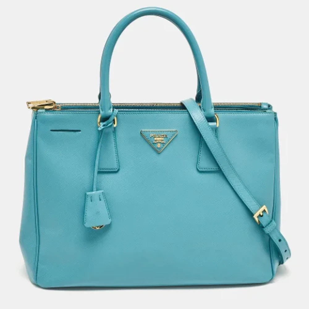 Prada Vintage Pre-owned Leather totes Green Dames
