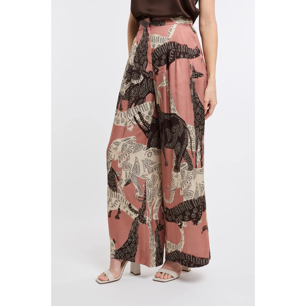 Ottod'Ame Wide Trousers Multicolor Dames