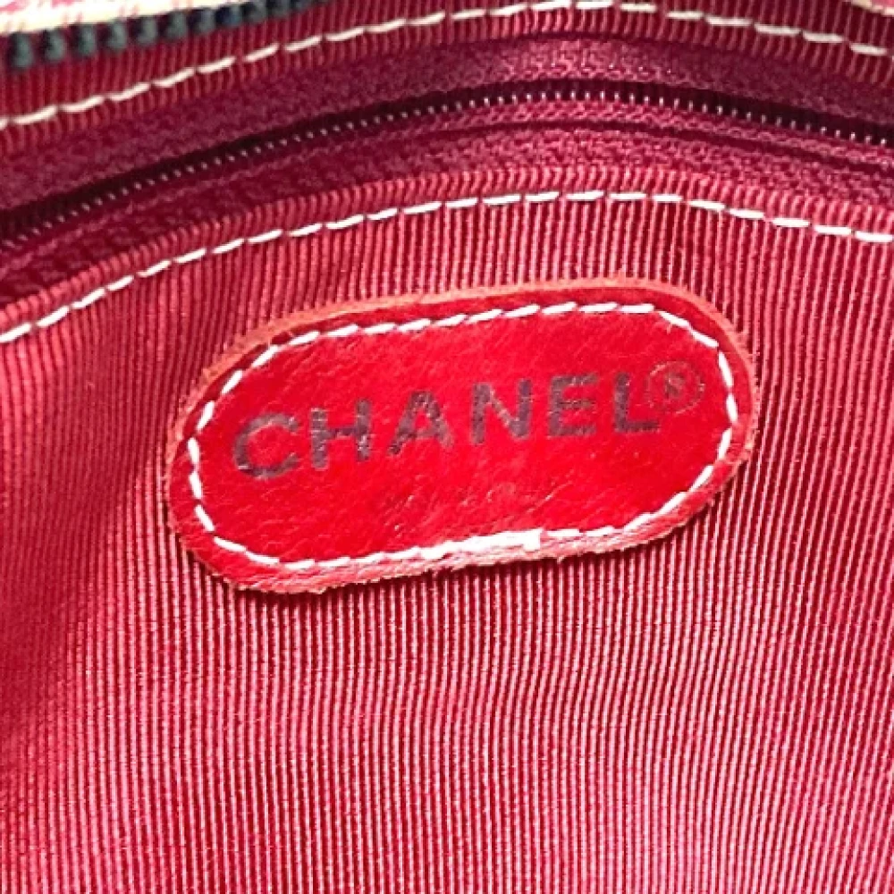 Chanel Vintage Pre-owned Cotton chanel-bags Red Dames