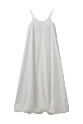 Elegant Bomull Lång Klänning