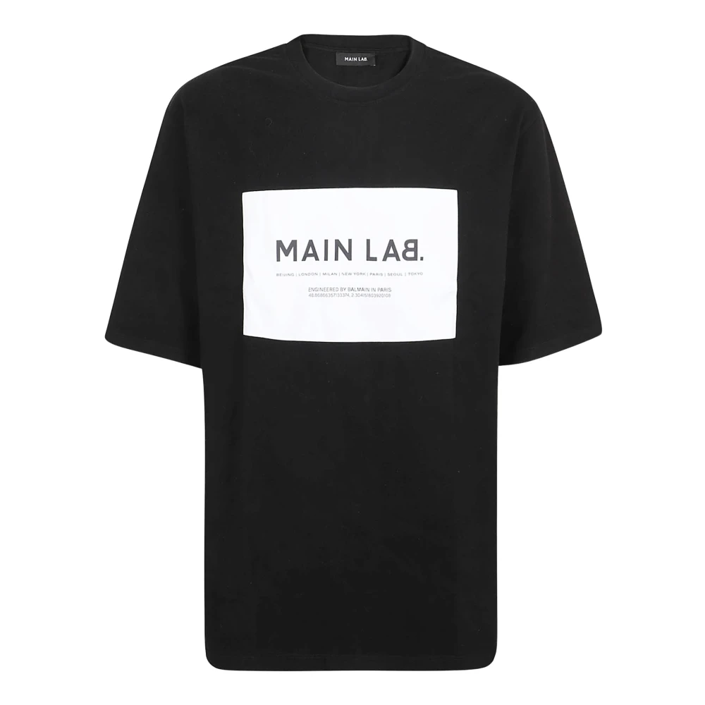 Balmain Zwarte T-shirts & Polos voor mannen Black Heren